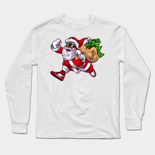 Black santa Long Sleeve T-Shirt